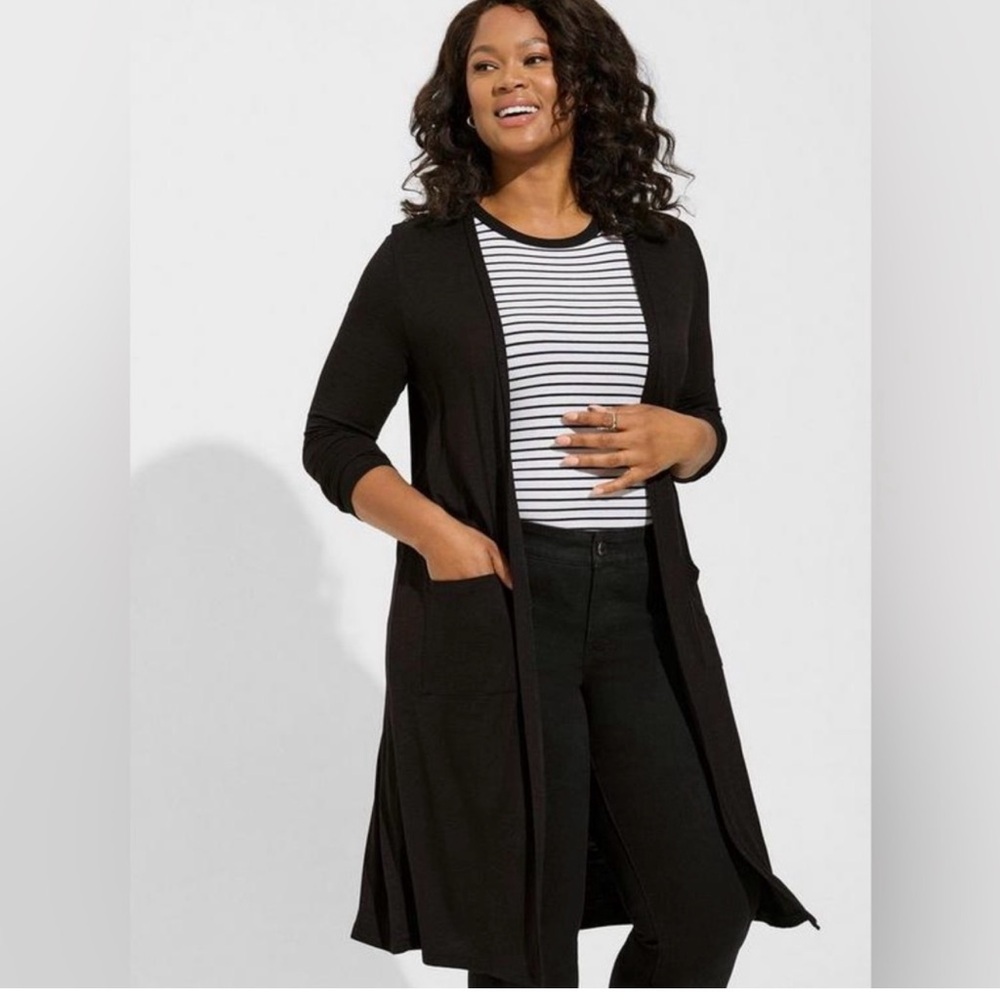 Women’s Torrid Super Soft Slub Jersey Duster, NWT, Size 2